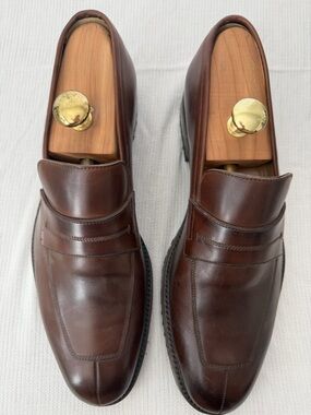 Gravati / Garys International — Made in Italy Men's Brown Leather Slip-On Penny